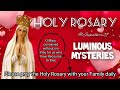 06:00 PM: Angelus, Holy Rosary(Latin) Live, Luminous Mysteries April 04, 2024.