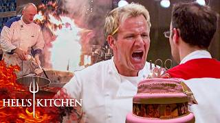100th Dinner Service Goes Up in Flames as Dishes Gets Send Back | Hell's Kitchen Full Service
