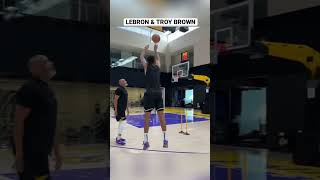 Lebron James & Troy Brown workout at Lakers Facility 🔥 #lakers