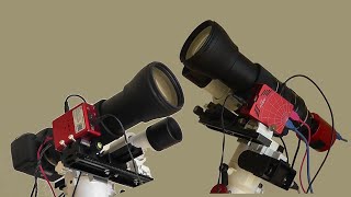 Comparison of How DSLR and CMOS Camera Look in a Nebula Live Stack.