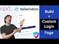 Build a custom login page for your SaaS app with Next.js, Tailwind CSS, and Next Auth (App Dir)!