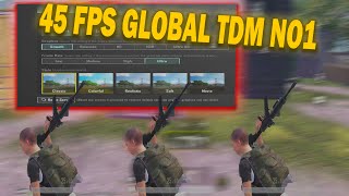 PUBG MOBİLE - 45 FPS TDM GLOBAL NO 1!!!!!