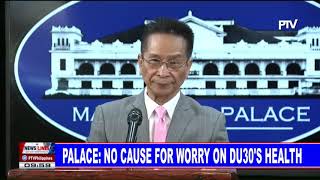 Palace: No cause for worry on PRRD's health