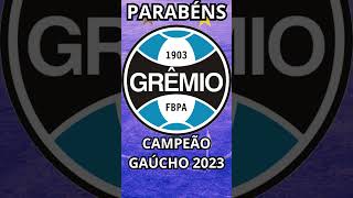 GRÊMIO CAMPEÃO GAUCHO 2023  #shorts  #futebol  #grêmio #campeão