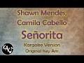 Shawn Mendes, Camila Cabello - Señorita Karaoke Lyrics Instrumental Cover Original Key Am