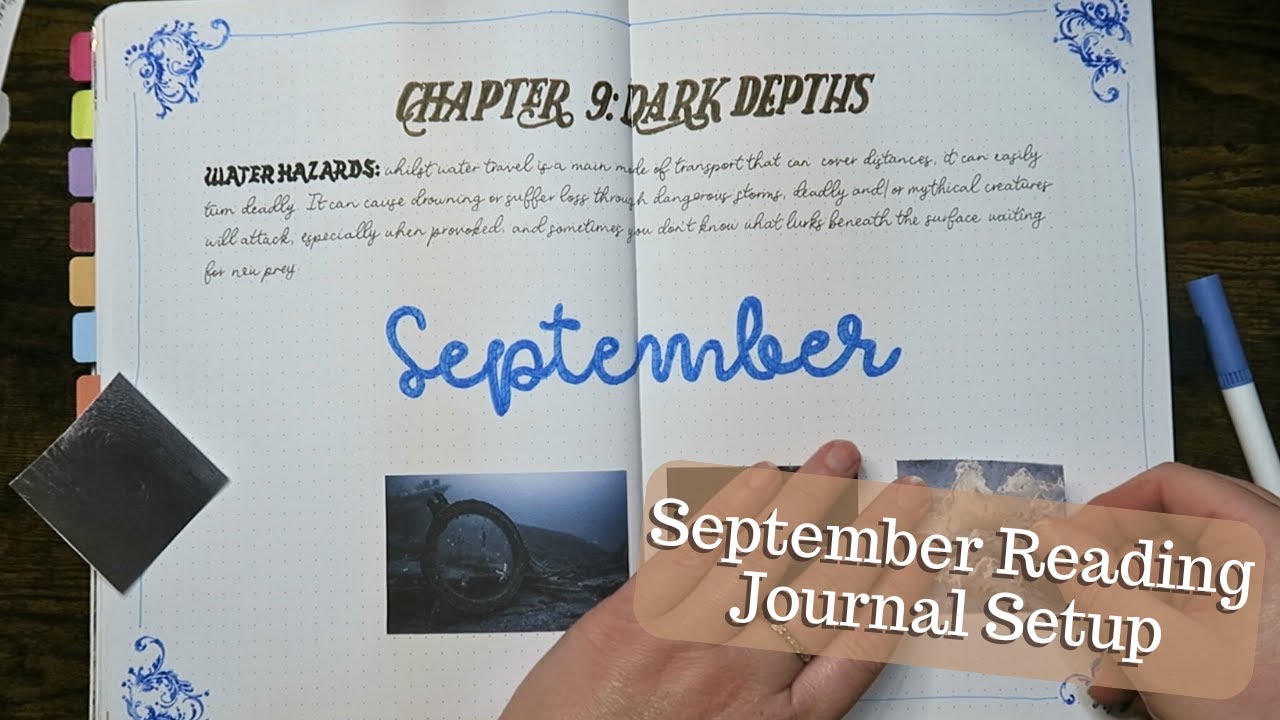 September Reading Journal Setup Youtube