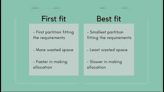 LAB 1 OS - First Fit and Best Fit
