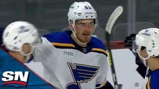 Blues' Pavel Buchnevich Snipes On Breakaway To Strike First vs. Coyotes