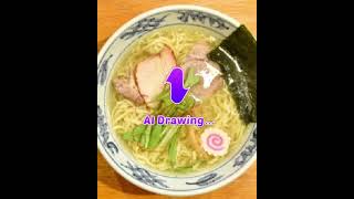 塩ラーメンをAI でアメコミヒーロー画風に😵