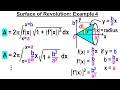 Calculus 2: Ch 19 Surface (Area) of Revolution (10 of 11) Example 4