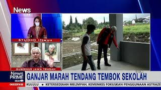 Tembok Sekolah Ditendang Jebol, Ganjar Ancam Pidanakan Kontraktor Jika Korupsi #iNewsPrime 01/02