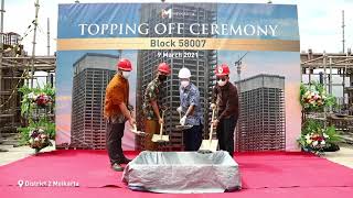 Topping Off Ceremony District 2 Meikarta - Block 58007
