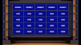 Jeopardy Presentation Template for Prezi