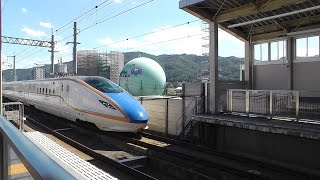 北陸新幹線上田駅 E7/W7系 はくたか563号通過 160831 HD 1080p