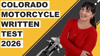 Colorado DMV Motorcycle Written Test 2026 (50 Questions with Explained Answers)