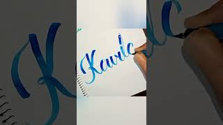 'kavita' name writing | calligraphy #short #youtubeshorts