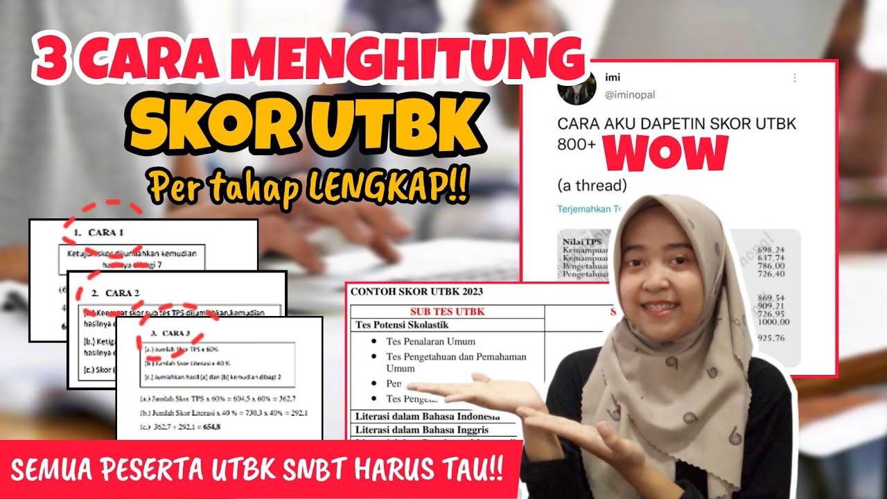 CARA MENGHITUNG SKOR UTBK SNBT 2023 - YouTube