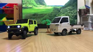 京商 ミニッツ 4×4 ボディ載せ替え(仮) ザ・軽トラ スバルサンバー