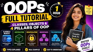 OOPs Concepts Full Tutorial 🔥 | Classes, Objects & 4 Pillars of OOP Explained in 1 Hour
