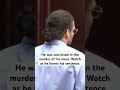 The moment this convicted murderer learns his sentence
