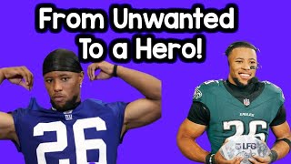 Saquon Barkley From Being a New York Giants' REJECT To Philadelphia Eagles' Superstar In One Year!