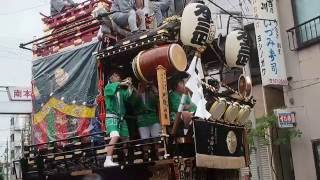 熊谷うちわ祭　第弐本町区（本三四）の山車　２０１６．７．２２