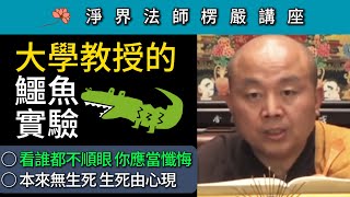 大學教授的鱷魚實驗；看誰都不順眼，你應當懺悔！本來無生死 生死由心現 ~ 淨界法師《楞嚴經》講座