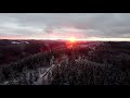 winter sunset 4k dji mini 2 cinematic frankenwald