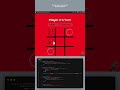 Tic-tac-toe game🔥 #coding #programming  #htmlcss #codetips #webdesign #shortsfeed #shorts #goviral