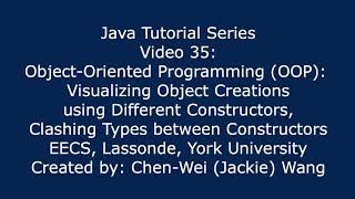 EECS1021 Java Tutorial 35