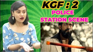 KGF CHAPTER 2 POLICE STATION SCENE REACTION!! | KGF 2 - Part 8 | Rocking Star Yash | REACTIONWAALI