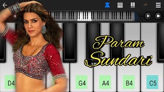 Param Sundari Song l With Notes l Mimi l On Mobile Piano 🎹 ll