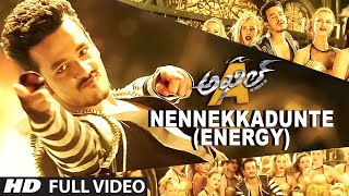 Nennekkadunte (Energy) Full Video Song || Akhil-The Power Of Jua || Akhil Akkineni, Sayesha