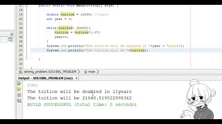 Doubled tuition problem using while loop in Netbeans Java