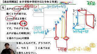 女子学院中学校・令和２年度大問４，５【夏井算数塾の過去問解説】