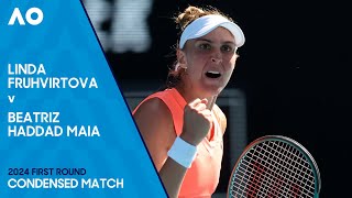 Linda Fruhvirtova v Beatriz Haddad Maia Condensed Match | Australian Open 2024 First Round