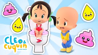 Aprendiendo a ir al baño | Canción infantil para bebés con Cleo y Cuquín