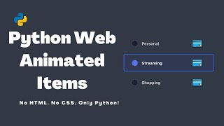 Create A Custom Item Switcher With Python (No HTML/ No CSS)