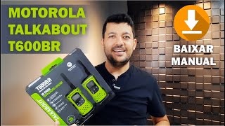 RÁDIO COMUNICADOR MOTOROLA - TALKABOUT T600BR RESUMO REVIEW