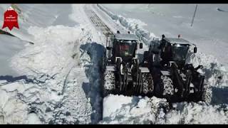 Hakkari Karla Mücadele Çalışması Havadan Görüntüleme | Kayak Merkezi Otluca Yolu