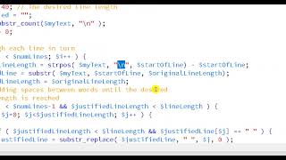 Justify and Formatting String