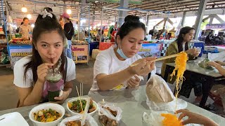 มาหาอะไรกินที่ตลาดเขต หลังมหาวิทยาลัย มชอ🇱🇦 แหล่งของกินราคาประหยัด