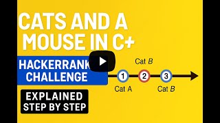 Cats and a Mouse in C# | HackerRank Challenge Explained Step by Step
