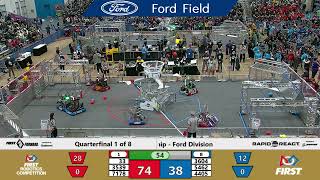 Quarterfinal 1 - 2022 FIRST in Michigan State Championship - Ford Division