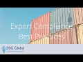 Webinar - Export Compliance Best Practices