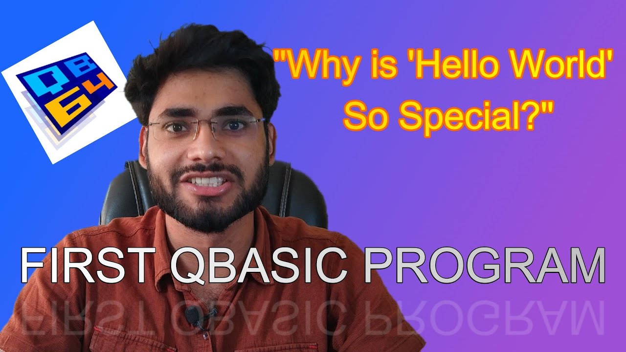 First Program Hello World Qbasic Tutorial 4 Qbasic Full Course