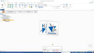 #55 solid edge tutorial addition of logo | adding of photos or logo in solid edge st10