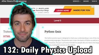 Physics Student Takes Python Quiz