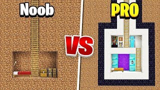 Minecraft - NOOB VS PRO (Secret Base in Minecraft)