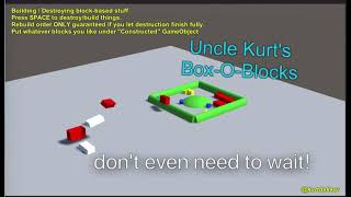Block Building / Destruction in Unity3D